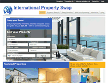 Tablet Screenshot of internationalpropertyswap.com
